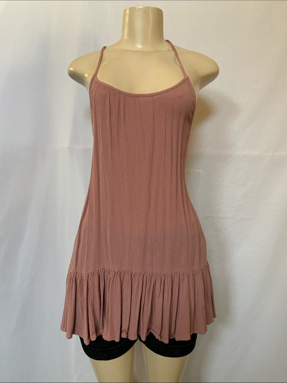 FOREVER 21 Women's Dusty Rose Spaghetti Strap Swim Cover-Up Size Small NWOT